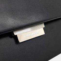 Saint Laurent Paris Black Leather Babylon Top Handle Shoulder Bag