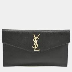 Saint Laurent Black Leather Uptown Pouch