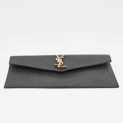 Saint Laurent Black Leather Uptown Pouch