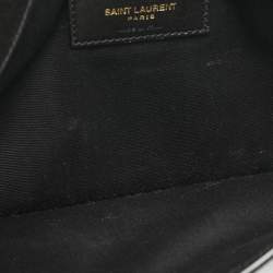 Saint Laurent Black Leather Uptown Pouch