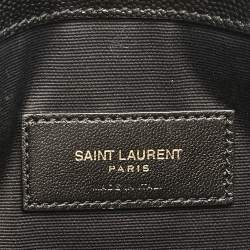 Saint Laurent Black Leather Uptown Pouch