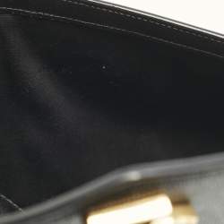 Saint Laurent Black Leather Uptown Pouch