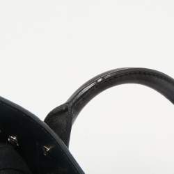 Saint Laurent Black Camo Suede and Leather Nano Classic Sac De Jour Tote