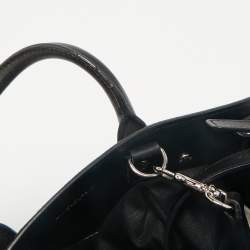 Saint Laurent Black Camo Suede and Leather Nano Classic Sac De Jour Tote