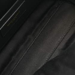 Saint Laurent Black Matelasse Carre Leather Cassandre Camera Bag