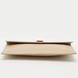 Saint Laurent Beige Leather Uptown Pouch