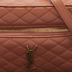 Saint Laurent Barely Pink Quilted Leather Gaby Vanity Bag