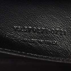 Saint Laurent Black Croc Embossed Leather Manhattan Shoulder Bag
