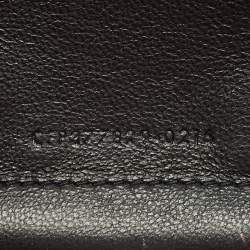 Saint Laurent Pink Croc Embossed Leather Monogram Wallet On Chain