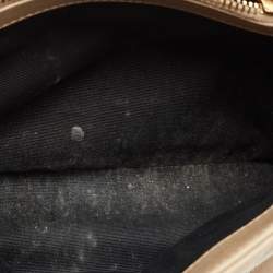 Saint Laurent Beige Matelassé Leather Small Loulou Shoulder Bag