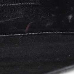 Saint Laurent Black Patent Leather Kate Tassel Clutch
