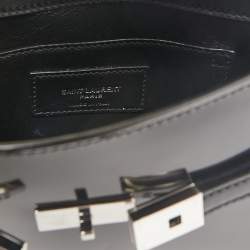 Saint Laurent Black Patent Leather Mini Manhattan Shoulder Bag