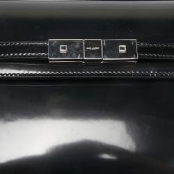 Saint Laurent Black Patent Leather Mini Manhattan Shoulder Bag