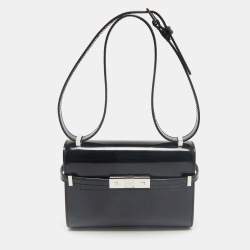 Saint Laurent Black Patent Leather Mini Manhattan Shoulder Bag