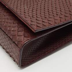 Saint Laurent Burgundy Python Medium Kate Tassel Shoulder Bag