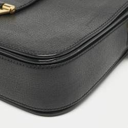 Saint Laurent Black Leather Medium Chyc Flap Bag