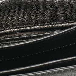 Saint Laurent Black Leather Medium Chyc Flap Bag