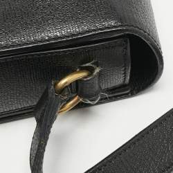 Saint Laurent Black Leather Medium Chyc Flap Bag