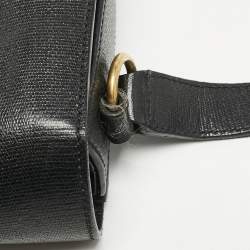 Saint Laurent Black Leather Medium Chyc Flap Bag
