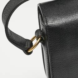 Saint Laurent Black Leather Medium Chyc Flap Bag
