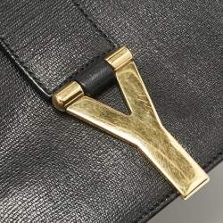 Saint Laurent Black Leather Medium Chyc Flap Bag