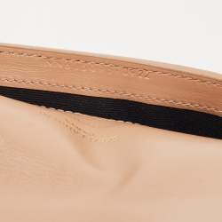 Saint Laurent Beige Leather Cassandre Phone Holder w/Strap