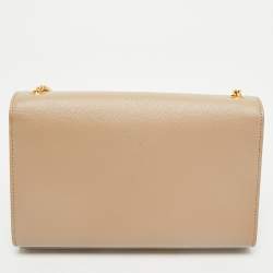 Saint Laurent Beige Leather Medium Kate Shoulder Bag