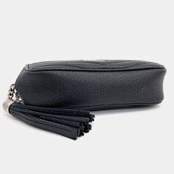 Saint Laurent Paris Black Leather Lou Camera Bag