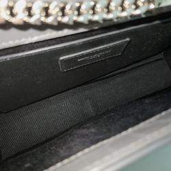 Saint Laurent Paris Black Patent Leather Monogram Kate Chain Shoulder Bag