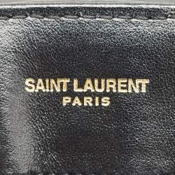 Saint Laurent Black Quilted Leather Small Loulou Shoulder Bag