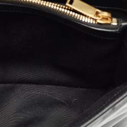 Saint Laurent Black Quilted Leather Small Loulou Shoulder Bag
