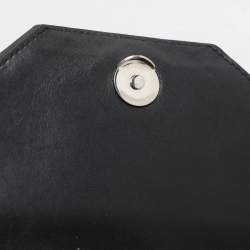 Saint Laurent Black Leather Betty Studded Flap Shoulder Bag