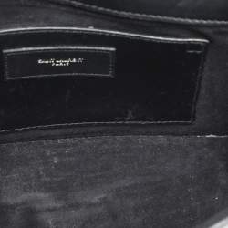 Saint Laurent Black Leather Betty Studded Flap Shoulder Bag
