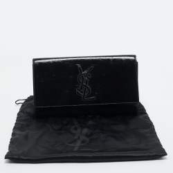 Saint Laurent Black Patent Leather Belle De Jour Clutch
