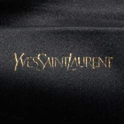 Saint Laurent Black Patent Leather Belle De Jour Clutch
