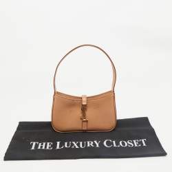 Saint Laurent Tan Leather Mini LE 5 À 7 Bag