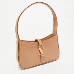 Saint Laurent Tan Leather Mini LE 5 À 7 Bag