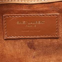 Saint Laurent Tan Leather Mini LE 5 À 7 Bag
