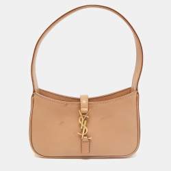 Saint Laurent Tan Leather Mini LE 5 À 7 Bag