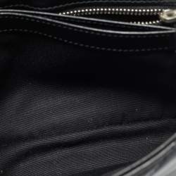 Pre Owned حقيبة كروس سان لوران لولو توي جلد مبطن أسود