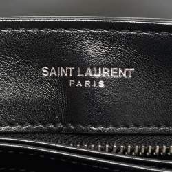 Pre Owned حقيبة كروس سان لوران لولو توي جلد مبطن أسود