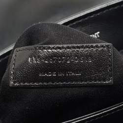 Pre Owned حقيبة كروس سان لوران لولو توي جلد مبطن أسود