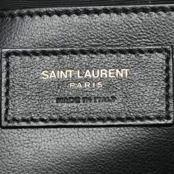 Saint Laurent Black Quilted Leather Maxi Icare Shopping Tote