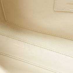 Saint Laurent Light Beige Leather Small Manhattan Shoulder Bag