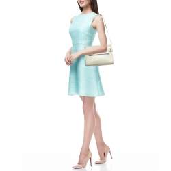 Saint Laurent Light Beige Leather Small Manhattan Shoulder Bag