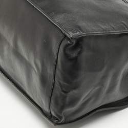 Saint Laurent Black Leather Large Rive Gauche Tote