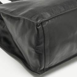 Saint Laurent Black Leather Large Rive Gauche Tote