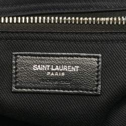Saint Laurent Black Leather Large Rive Gauche Tote