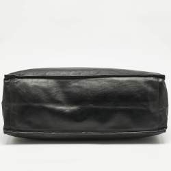 Saint Laurent Black Leather Large Rive Gauche Tote