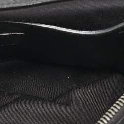 Pre Owned Saint Laurent Black Croc Embossed Leather West Hollywood Shoulder Bag